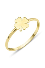 14ct Gold 4 Leaf Clover Shaped Ring