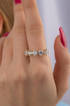 14ct Gold 5 Stone Ring