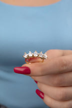 14ct Gold 5 Stone Ring