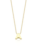 14ct Gold A Initial Necklace