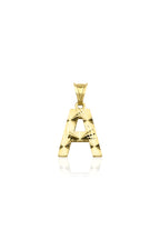 14ct Gold A Letter Mini Shine Pendant