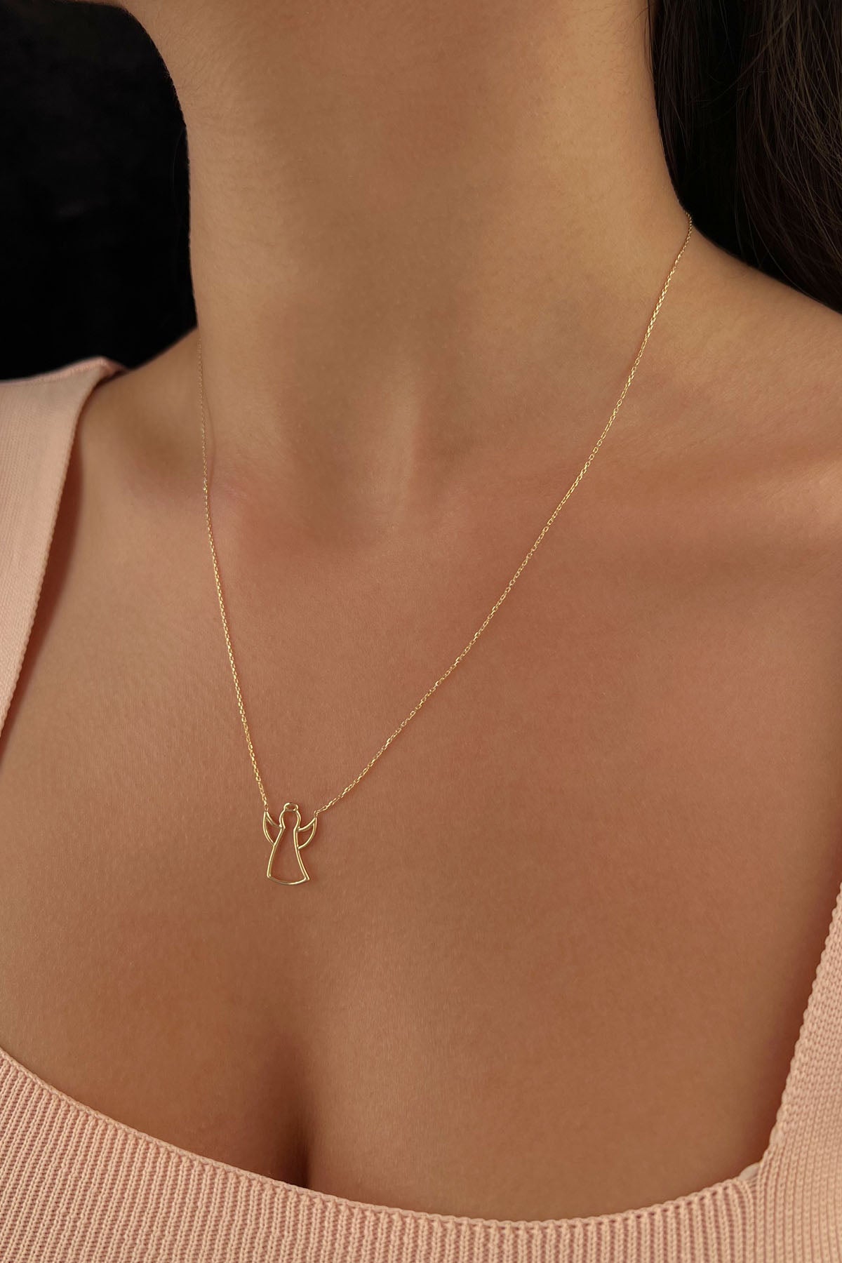 14ct Gold Angel Necklace