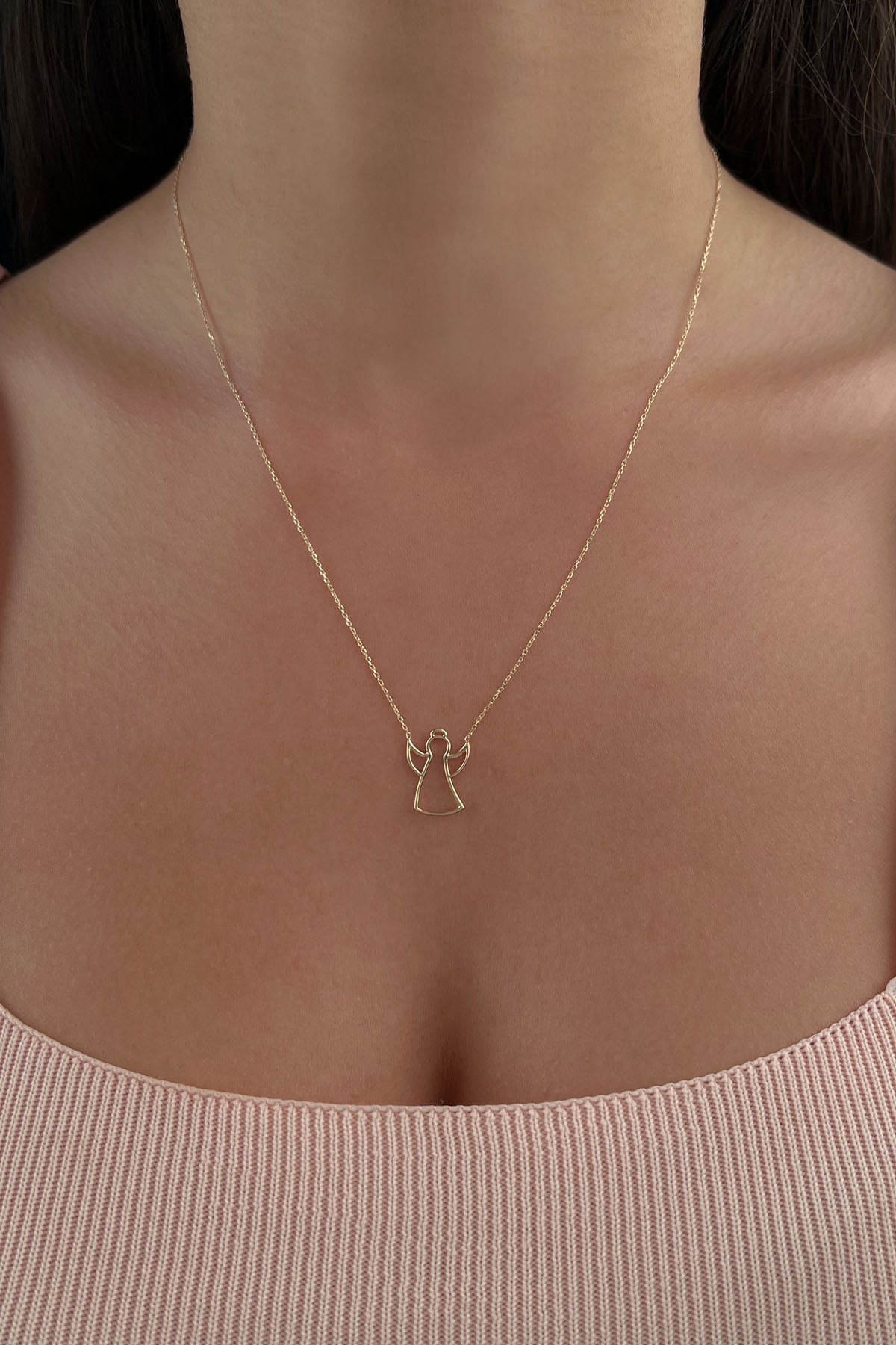 14ct Gold Angel Necklace