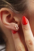 14ct Gold Angel Shape  Stud Earrings