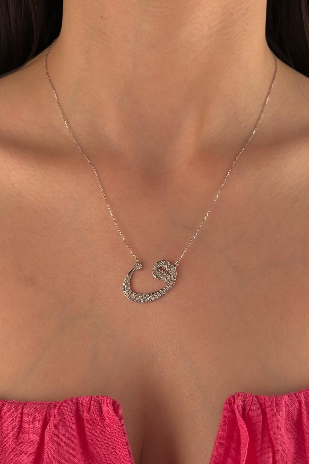 14K Gold Arabic Letter Necklace
