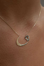 14ct Gold Arabic Letter Necklace