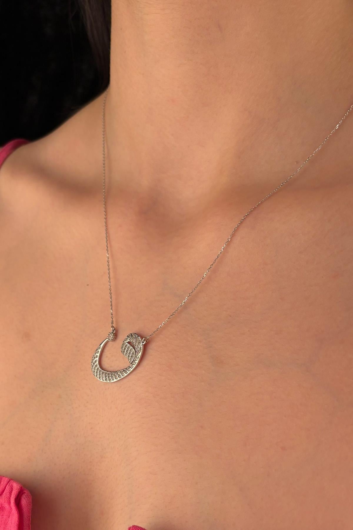 14K Gold Arabic Letter Necklace