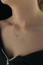 14ct Gold Aries Zodiac Sign Necklace