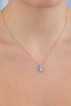 14ct Gold Baguette Necklace