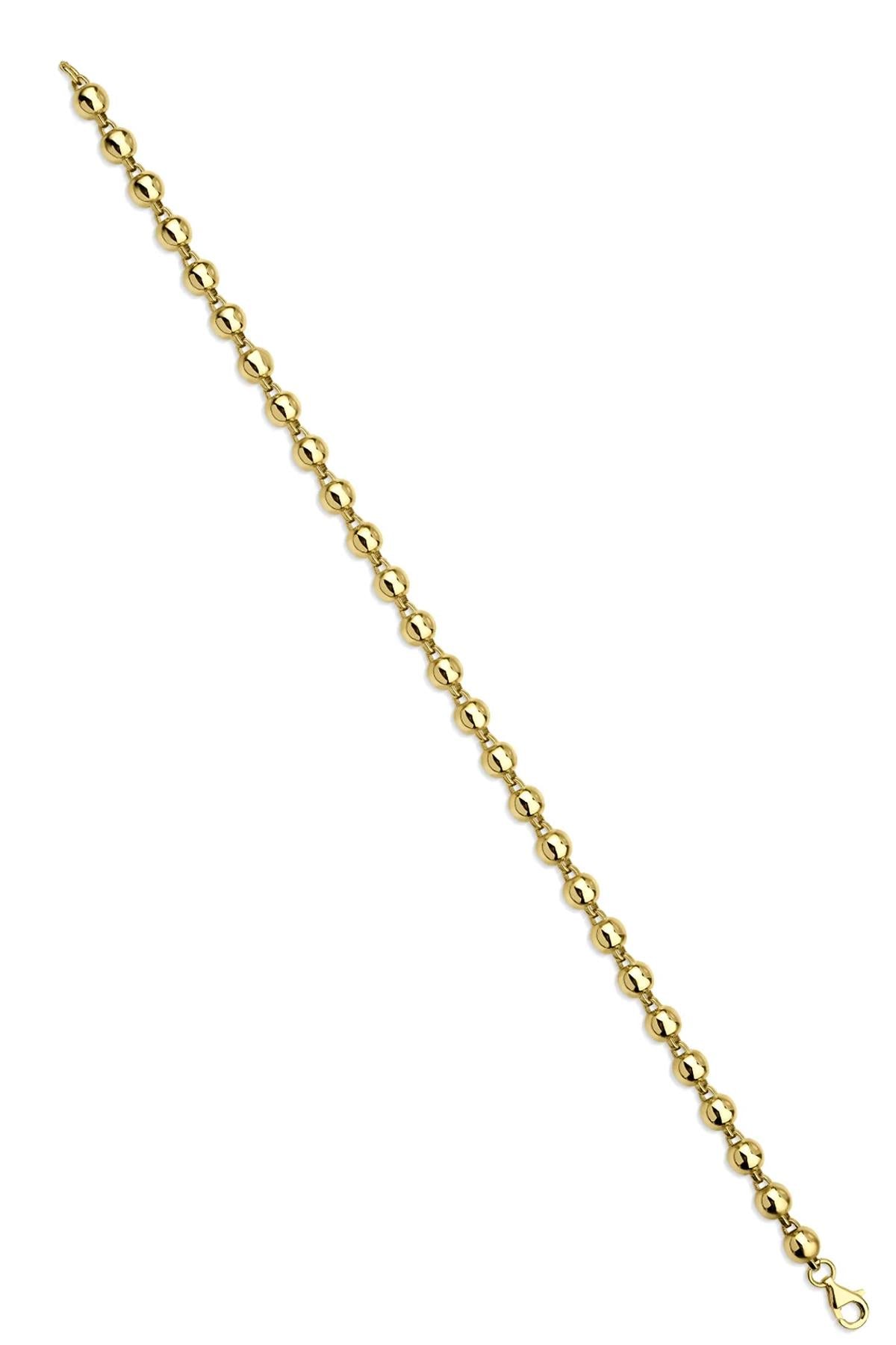 14ct Gold Ball Beaded Bracelet