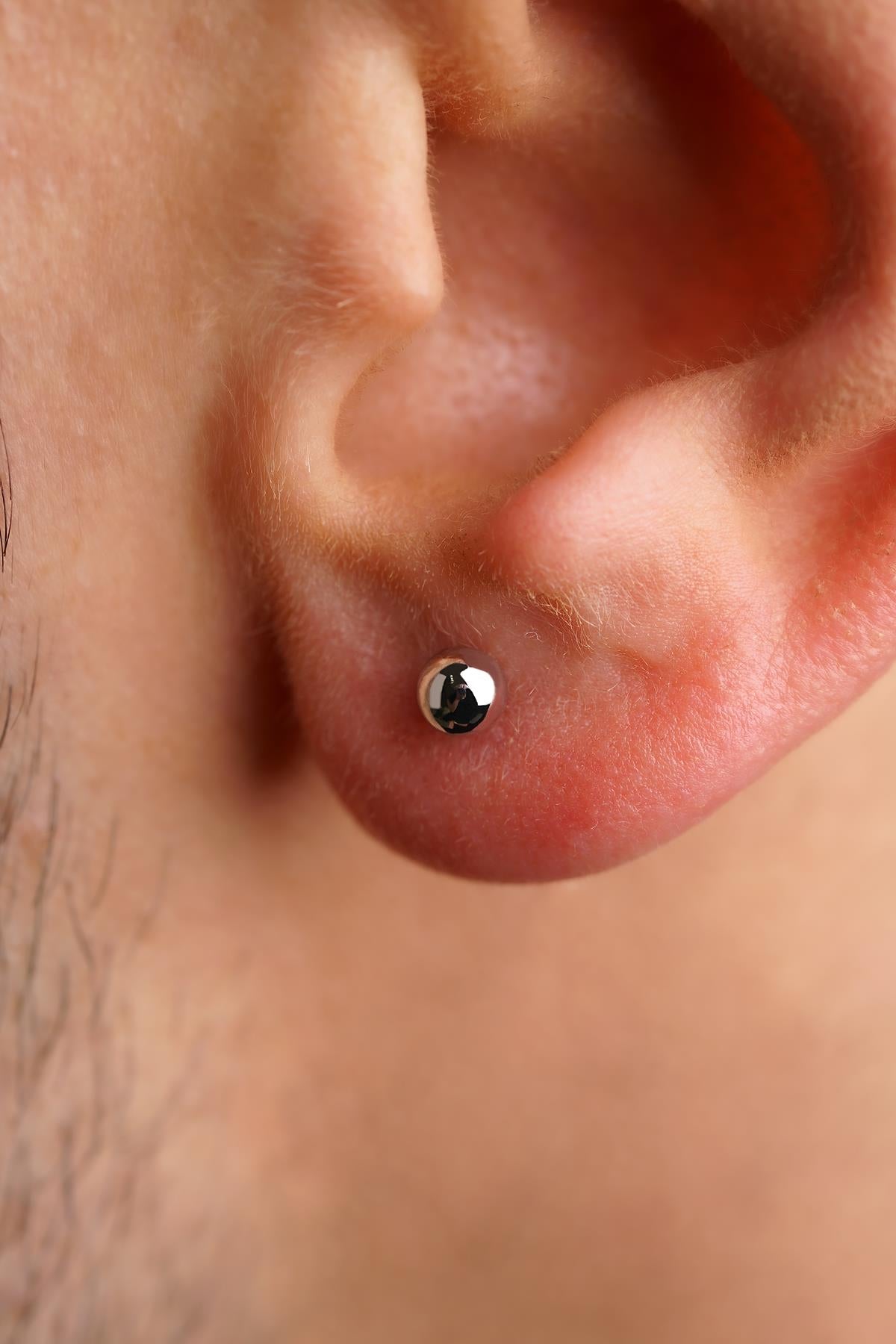 14ct Gold Ball Stud Earrings    0.149 inch