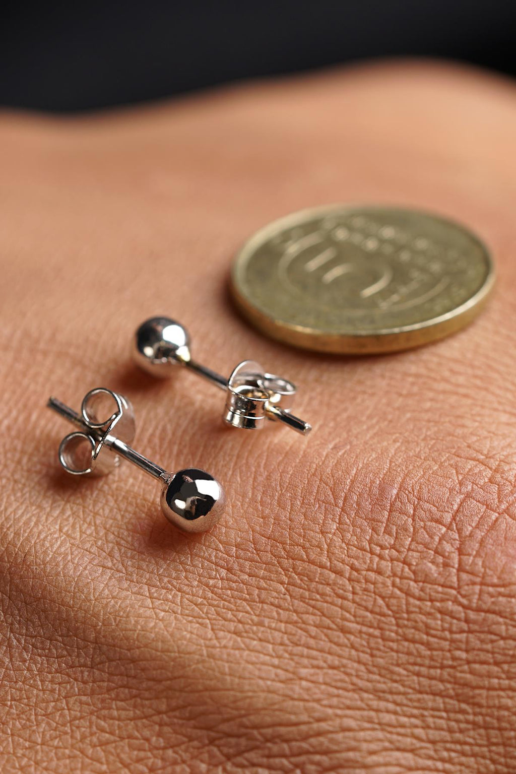 14ct Gold Ball Stud Earrings    0.149 inch