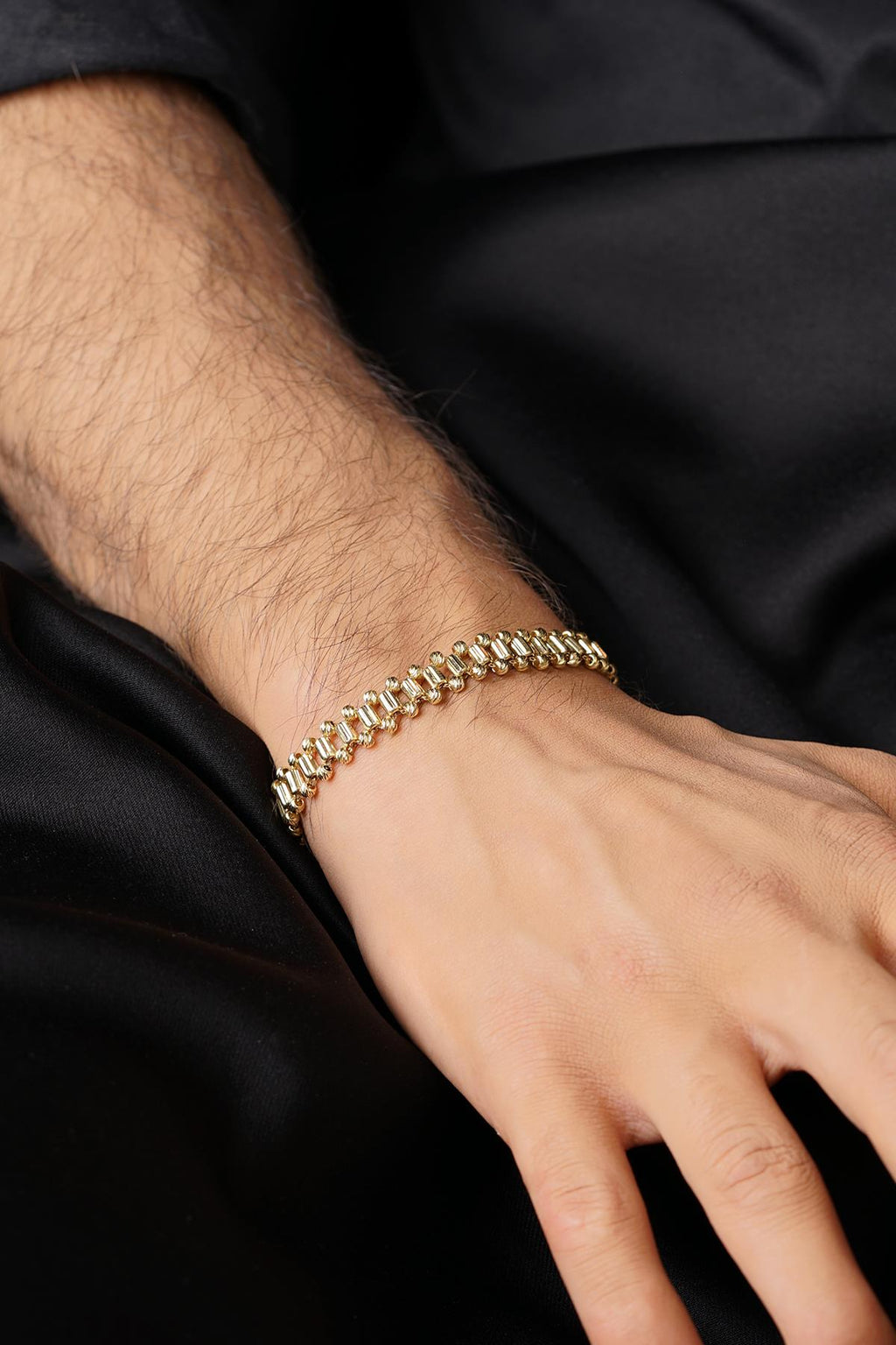 14ct Gold Beaded Roller Bracelet