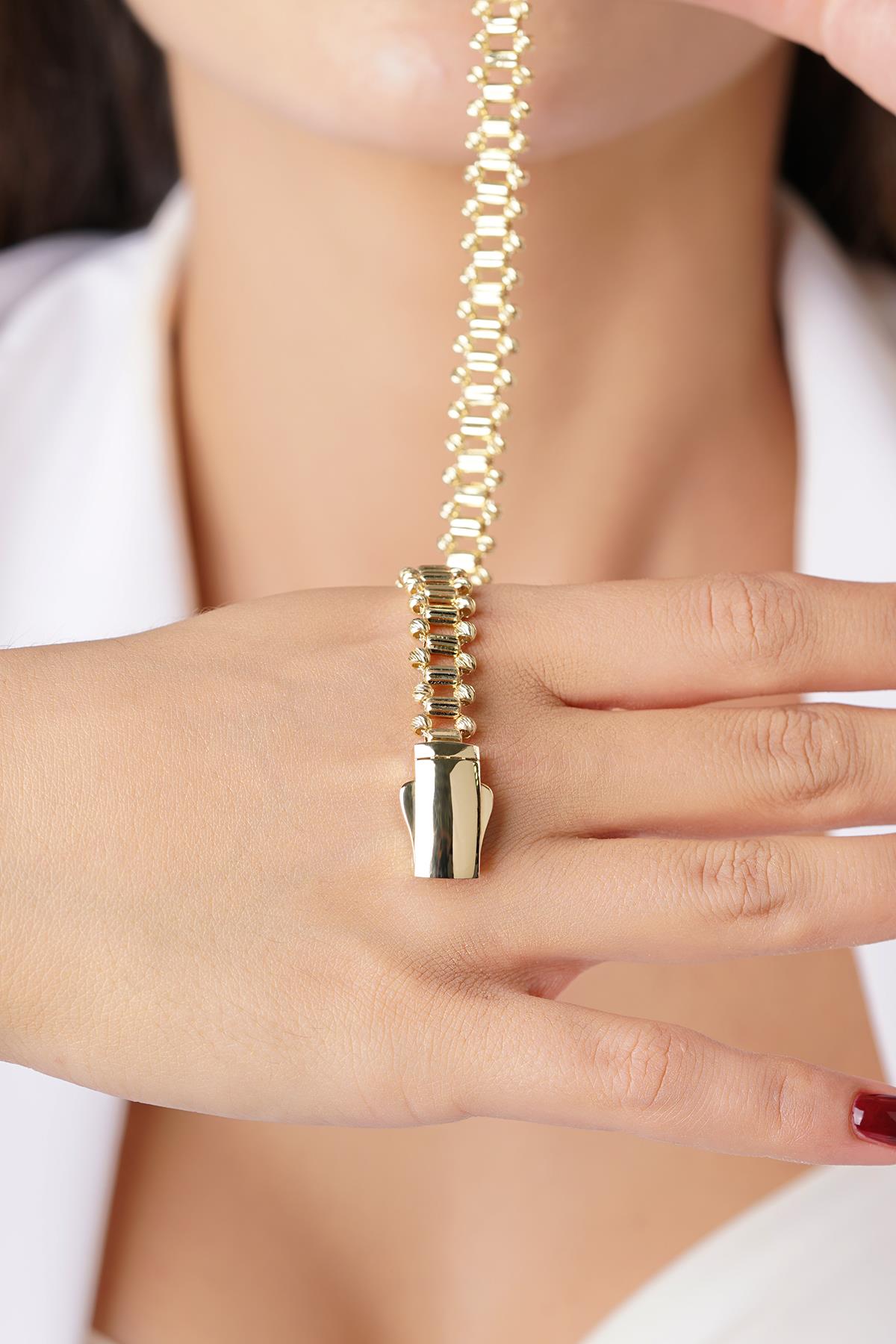 14K Gold Beaded Roller Bracelet