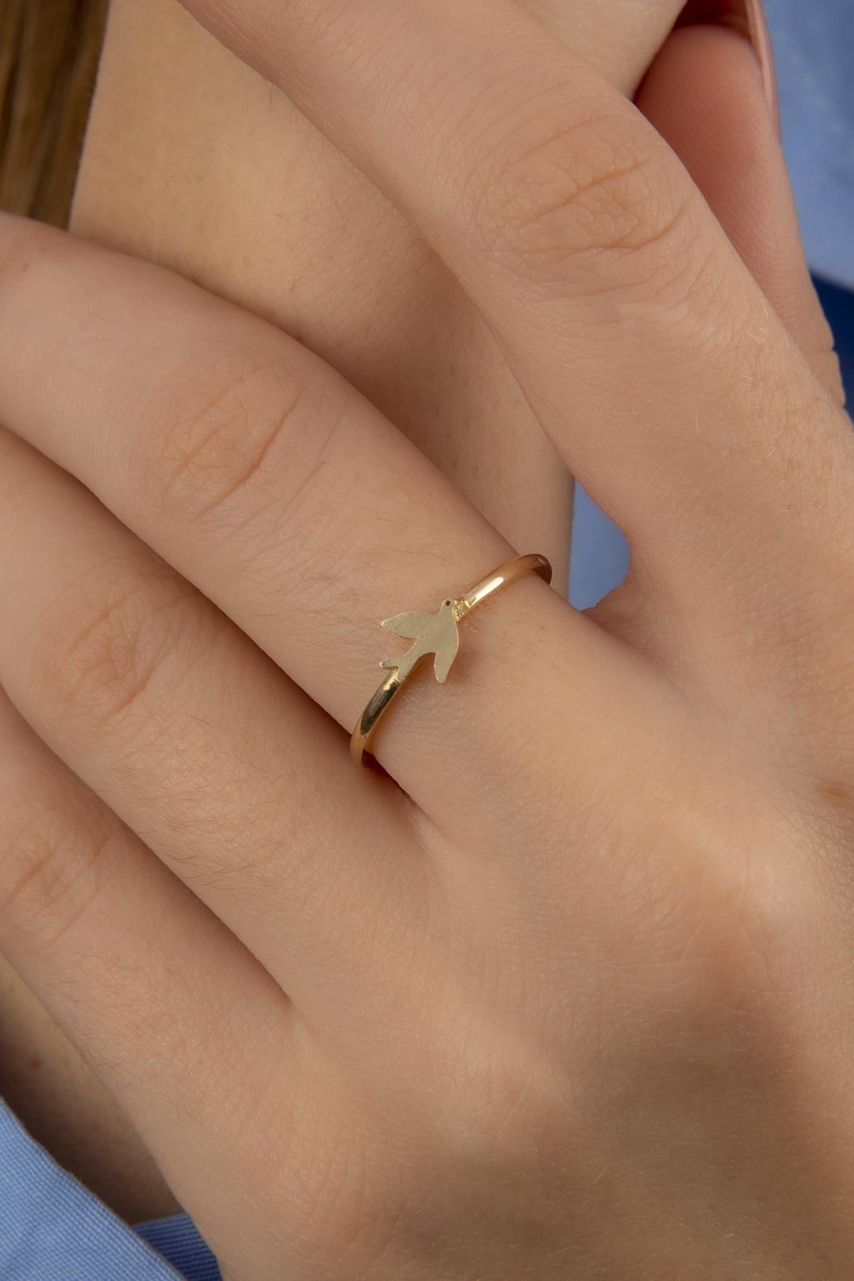 14ct Gold Bird Shaped Ring