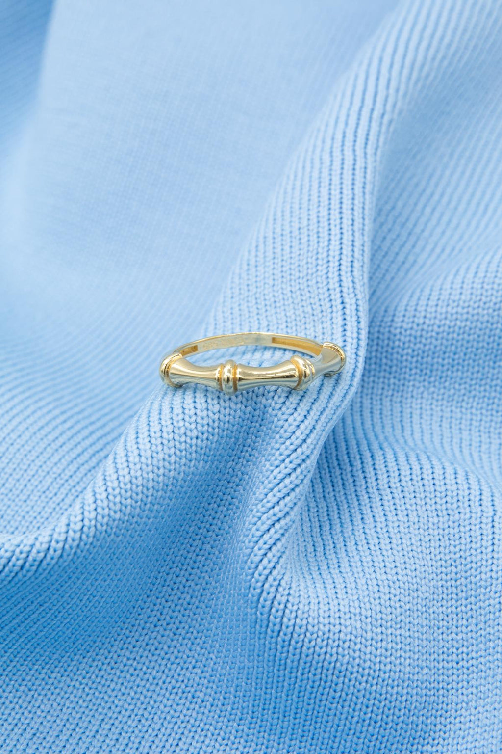 14ct Gold Bone Shape Ring