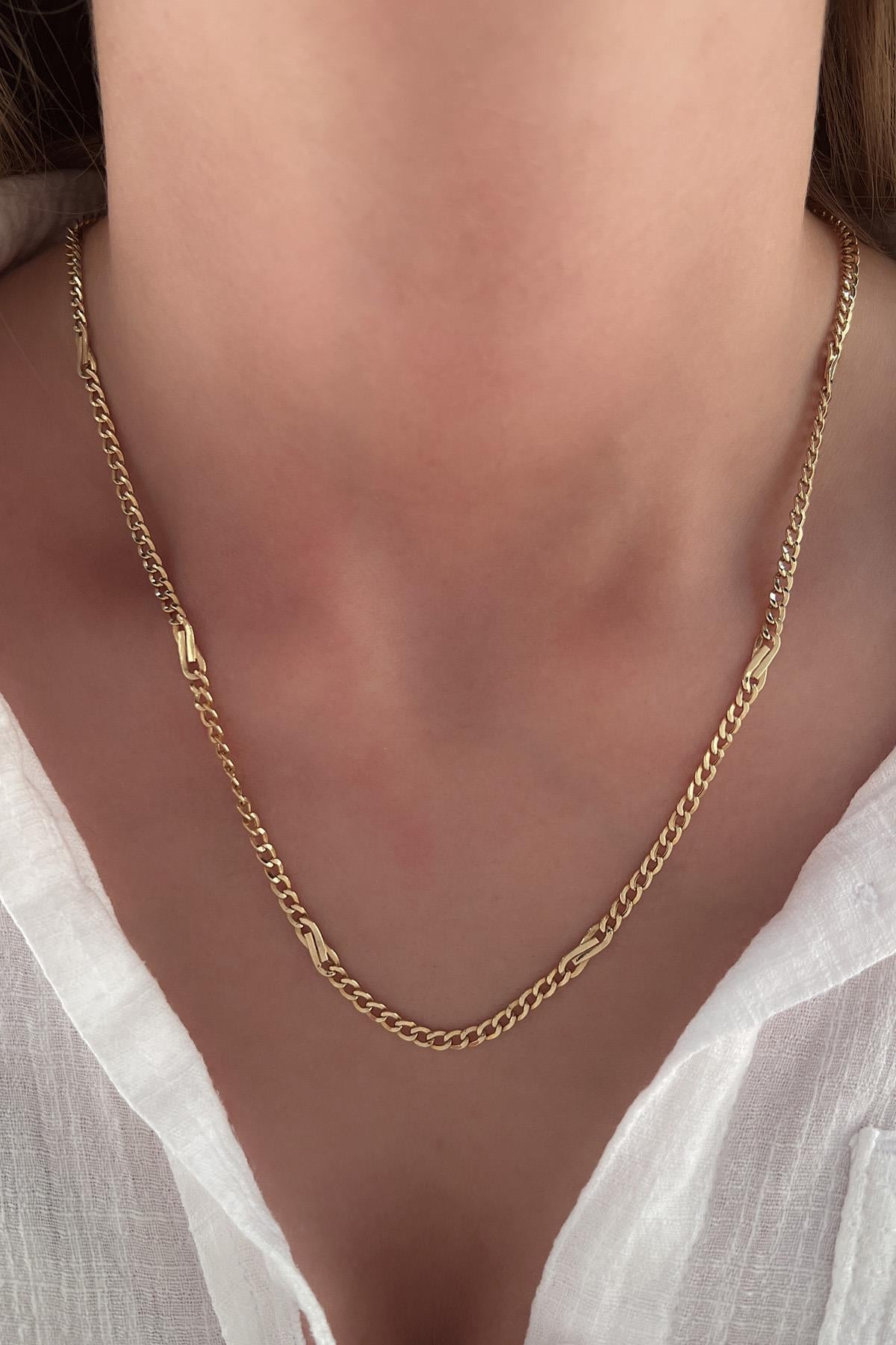 14ct Gold Bow Tie Cuban Link Chain  0.118 inch