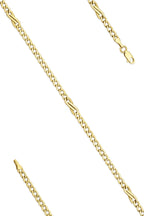 14ct Gold Bow Tie Cuban Link Chain Bracelet
