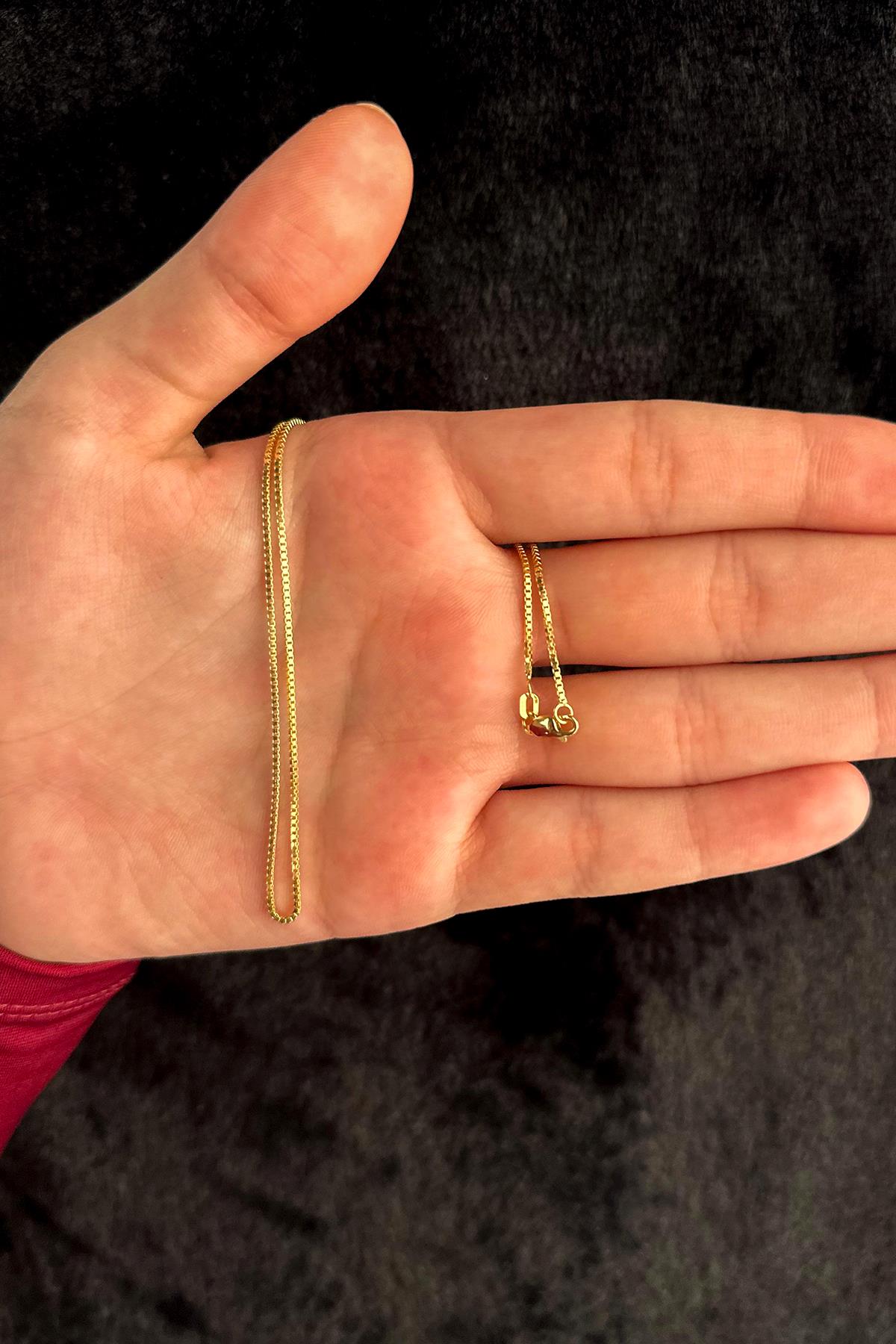 14K Gold Box Chain   0.041 inch