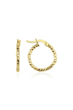 14ct Gold Bright Dorica Hoop Earrings