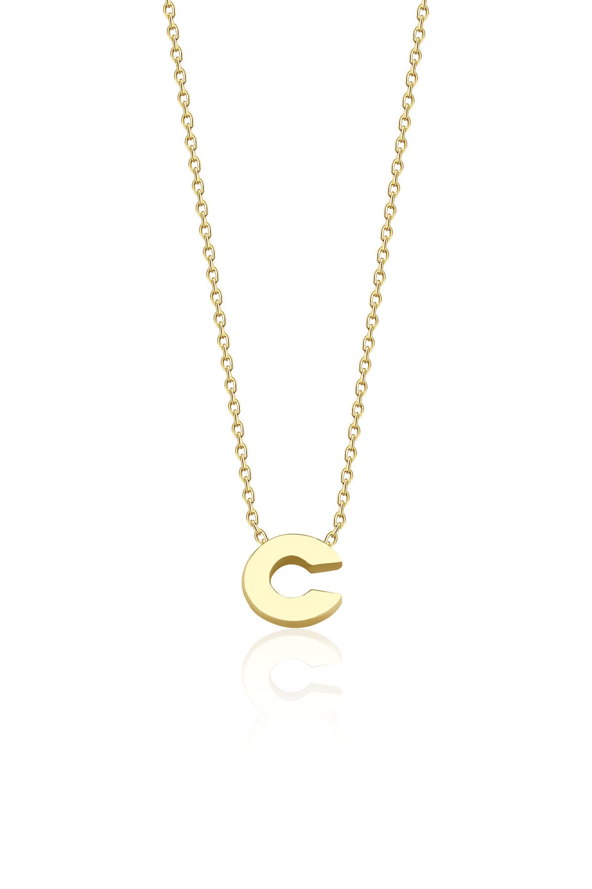 14ct Gold C Initial Necklace