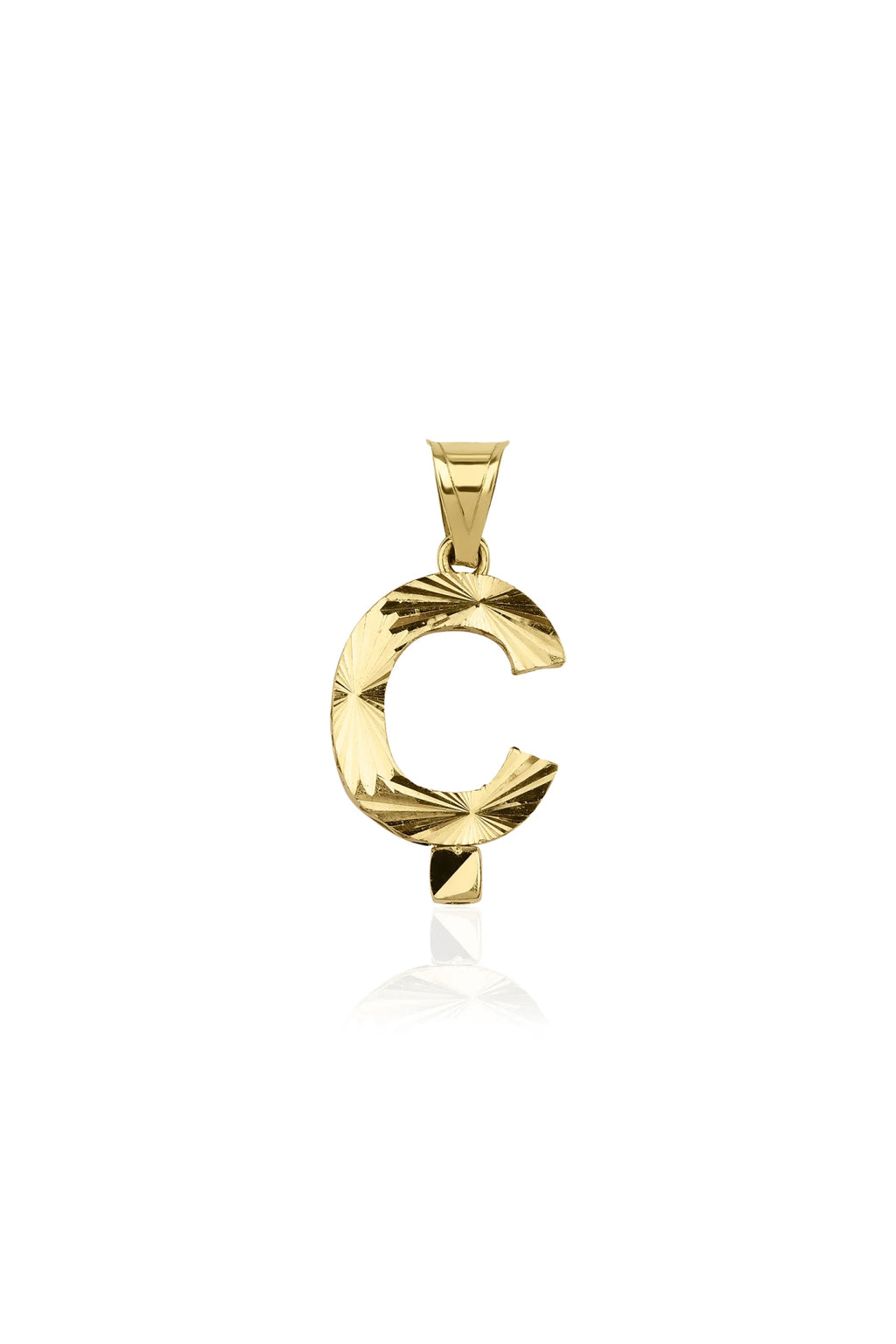 14ct Gold Ç Letter Mini Shine Pendant