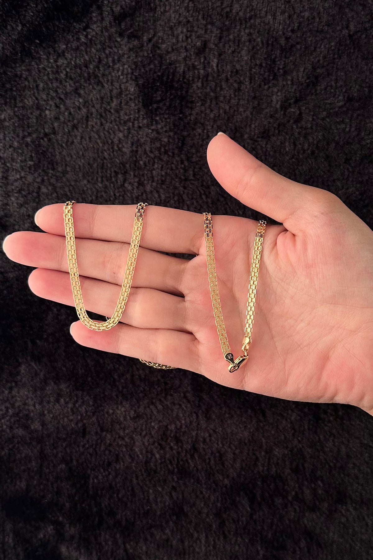 14K Gold Candere Roosevelt Cable Chain  0.137 inch