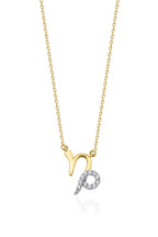 14ct Gold Capricorn Zodiac Sign Necklace