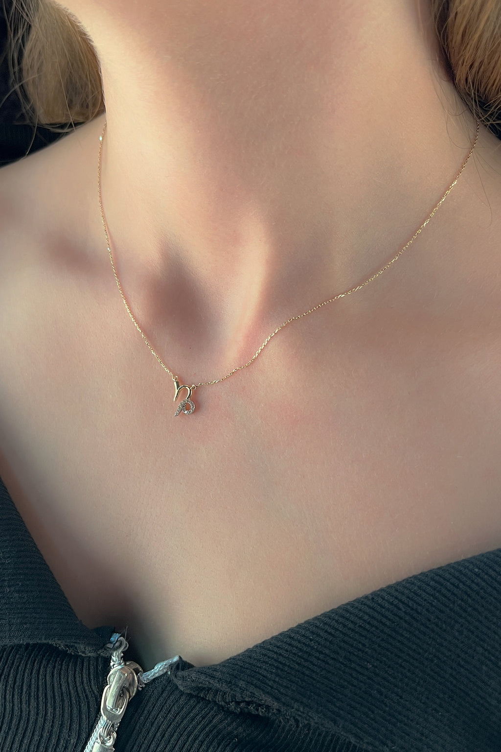 14ct Gold Capricorn Zodiac Sign Necklace