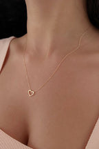 14ct Gold Chunky Heart Necklace