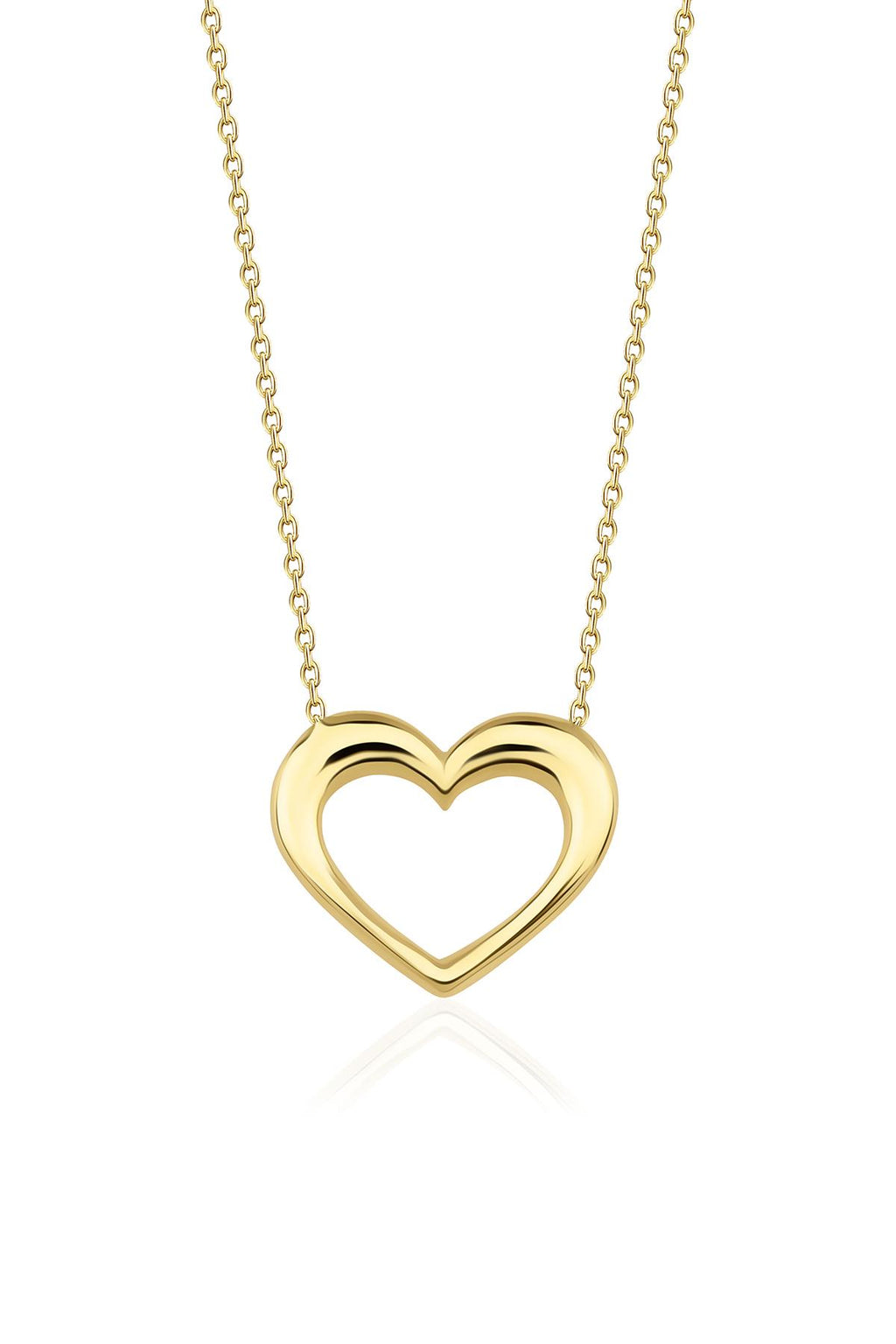 14ct Gold Chunky Heart Necklace