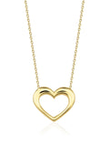 14ct Gold Chunky Heart Necklace