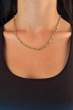 14ct Gold Chunky Rectangle Paperclip Chain   0.149 inch