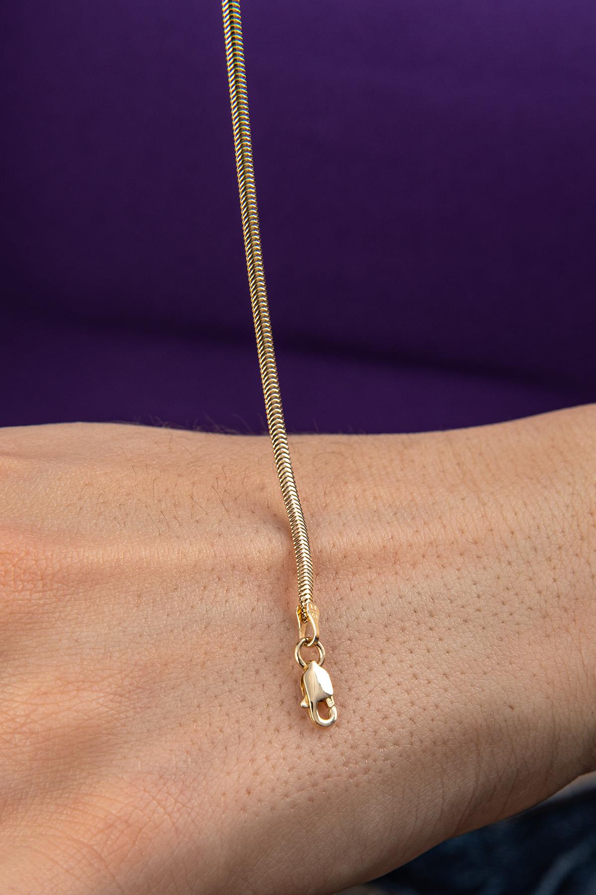 14K Gold Classic Snake Bracelet