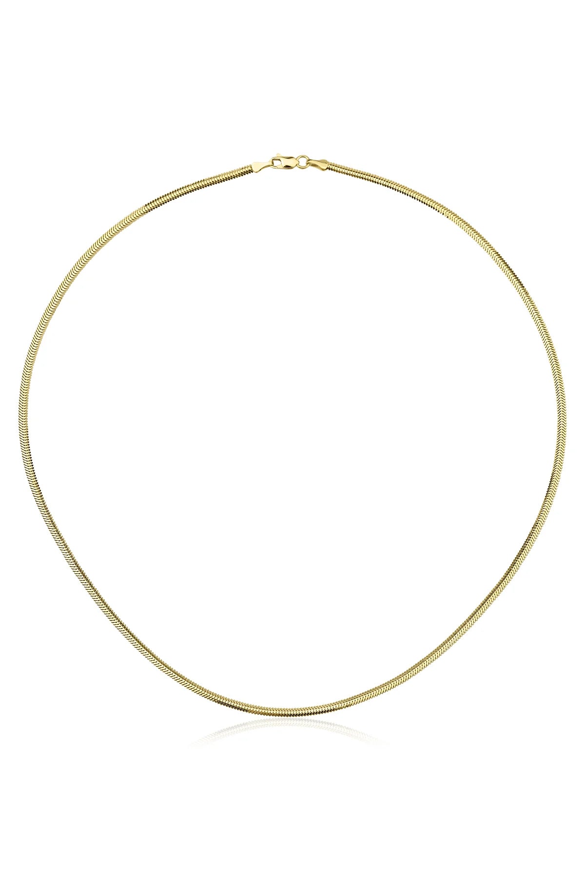 14ct Gold Classic Snake Chain Set (Bracelet - Chain)