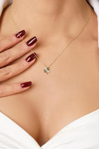 14ct Gold Clover Necklace