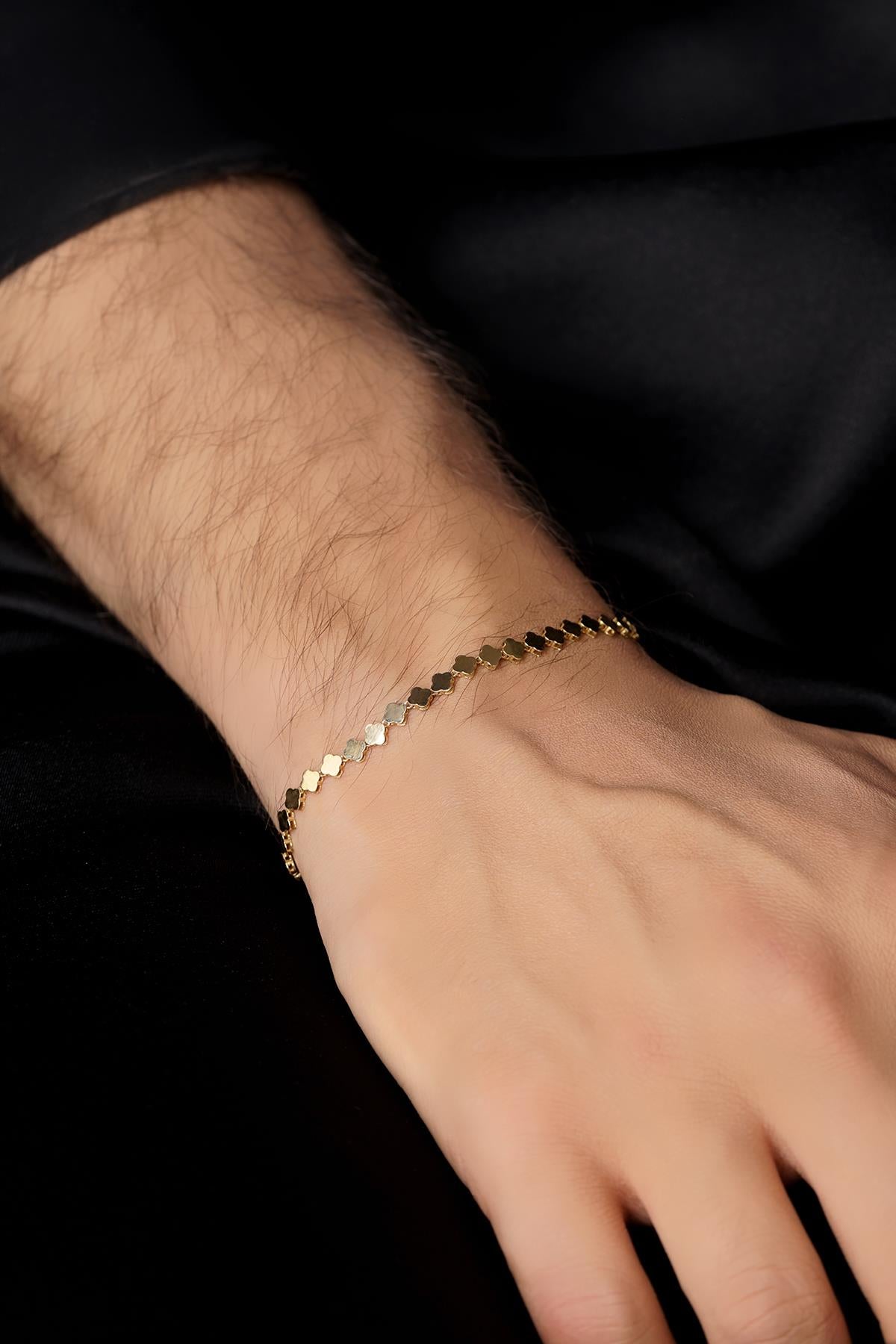 14ct Gold Clover Series Bracelet