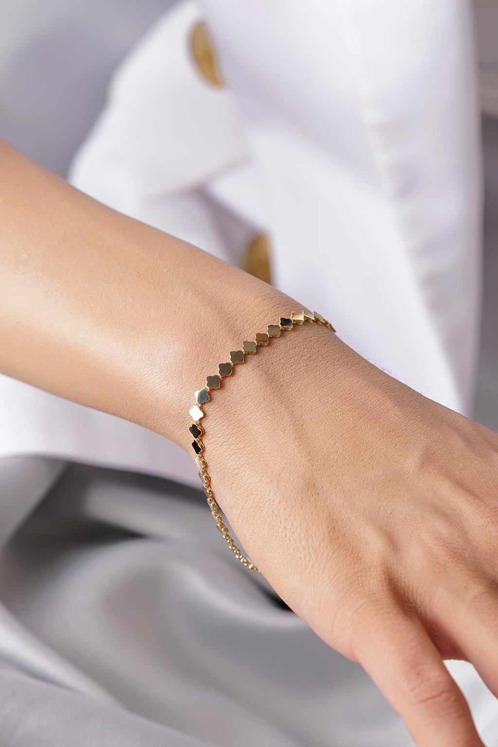 14ct Gold Clover Series Bracelet