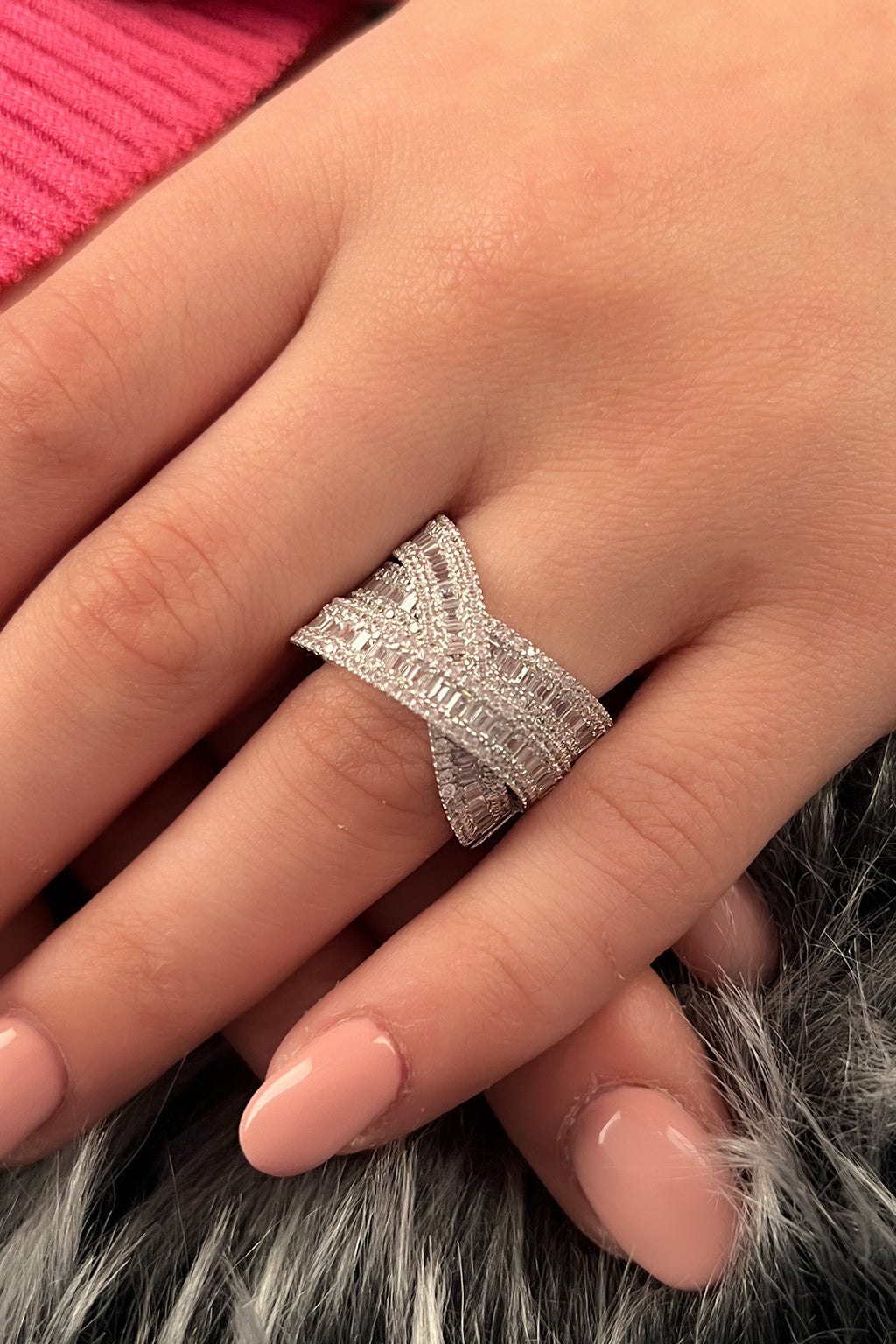 14ct Gold Cross Spiral Gold  Ring