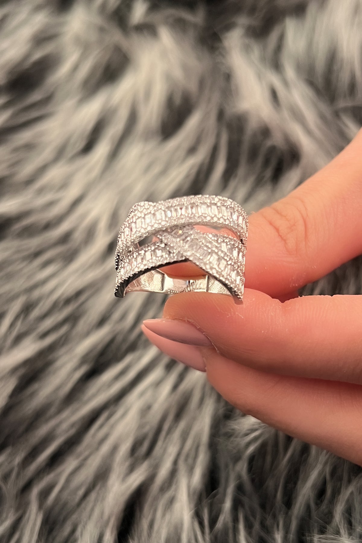 14ct Gold Cross Spiral Gold  Ring