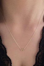 14ct Gold Crown Necklace