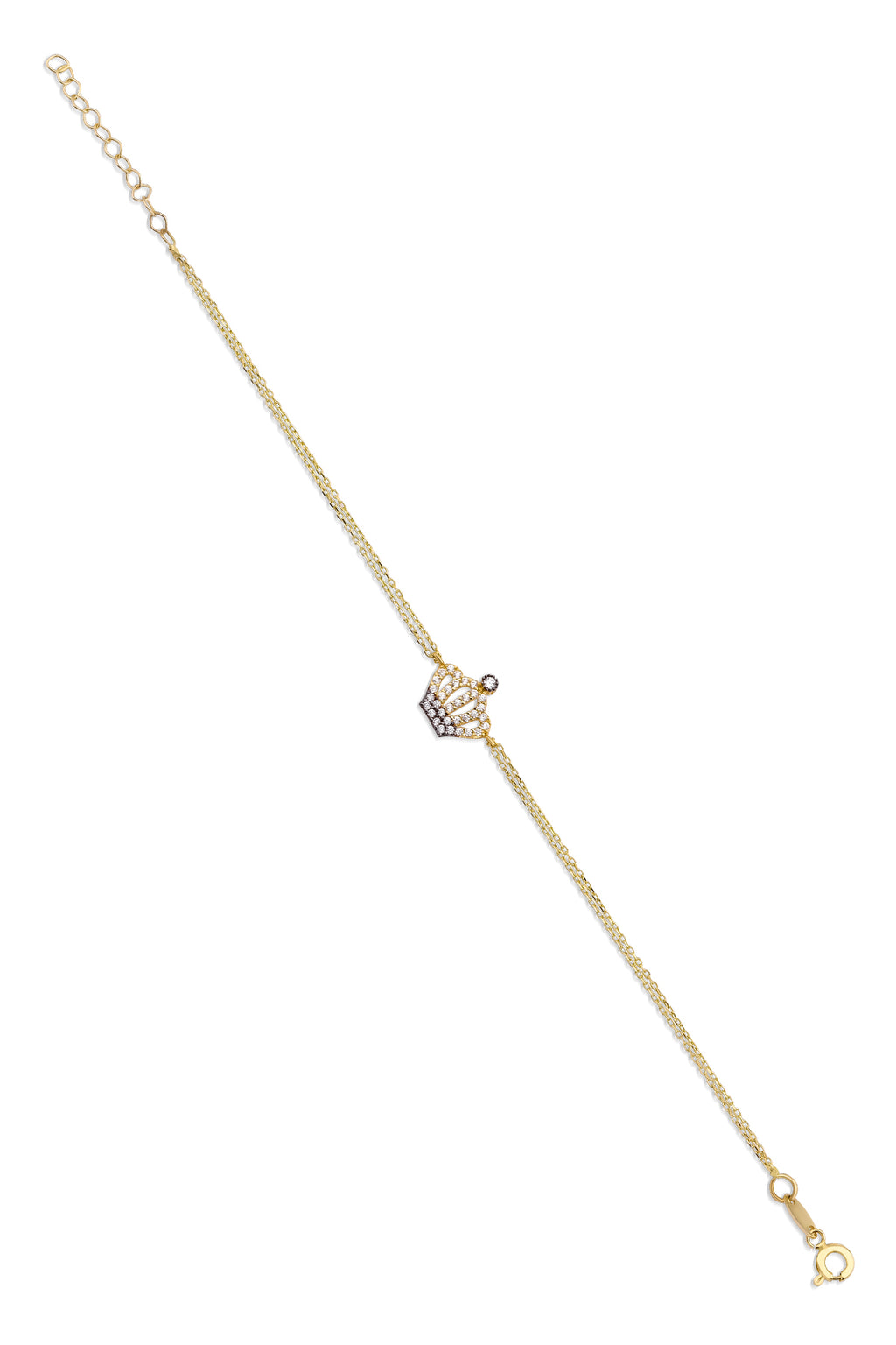 14ct Gold Crown Shape Bracelet