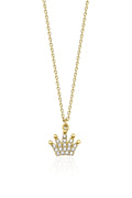 14ct Gold Crown Shape Necklace