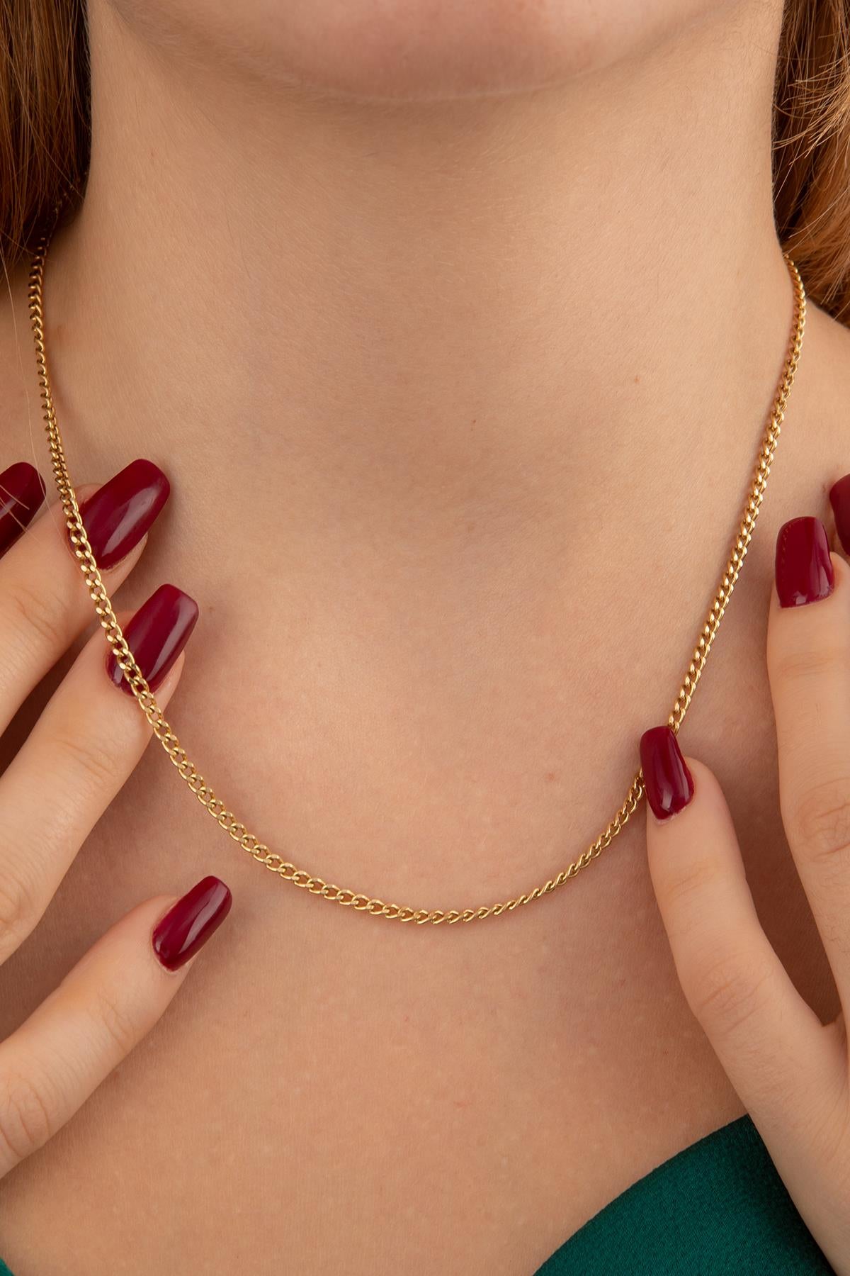 14ct Gold Cuban Curb Link Chain  0.90 inch