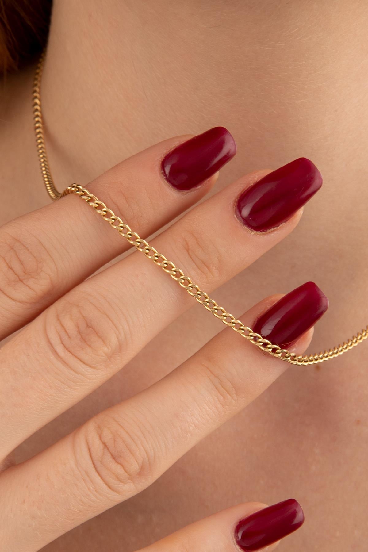 14ct Gold Cuban Curb Link Chain  0.90 inch