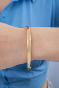 14ct Gold Cube Bangle