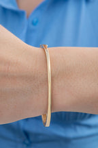 14ct Gold Cube Bangle