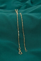 14ct Gold  Cube Hand Chain