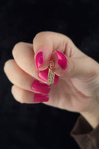 14ct Gold D Letter Mini Shine Pendant