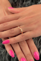 14ct Gold D Shape Women Wedding Ring  0.118 inch